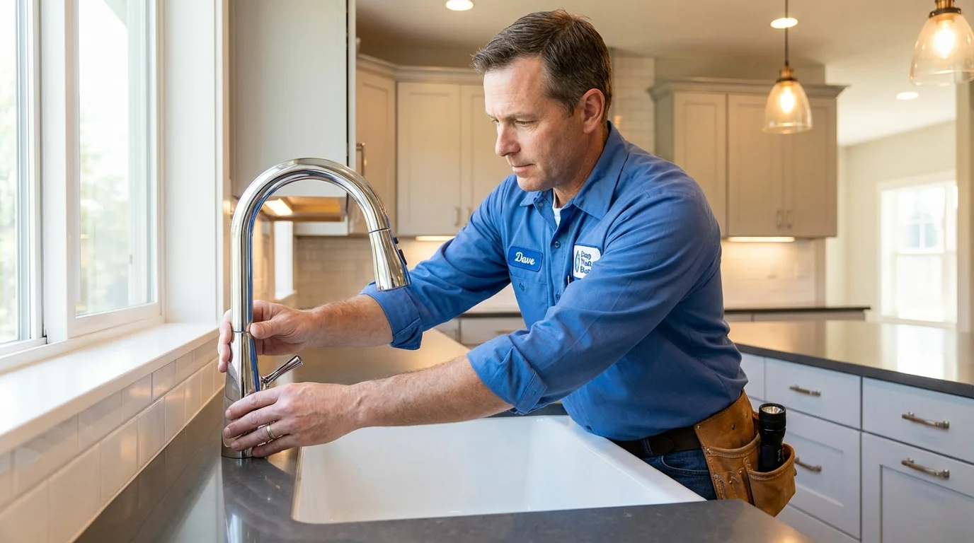 Kitchen faucet installation by Johns Plumbing LLC in Oracle