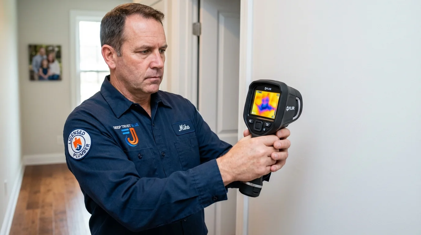 Thermal imaging leak detection by Johns Plumbing LLC in Oracle